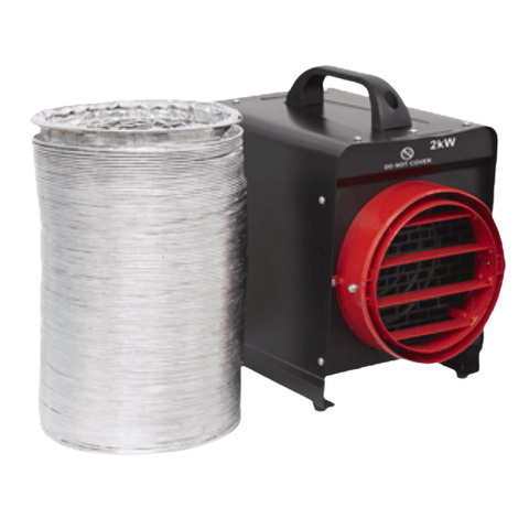industrial fan heater with ducting trade heaters uk